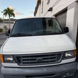 Ford E150 White Van