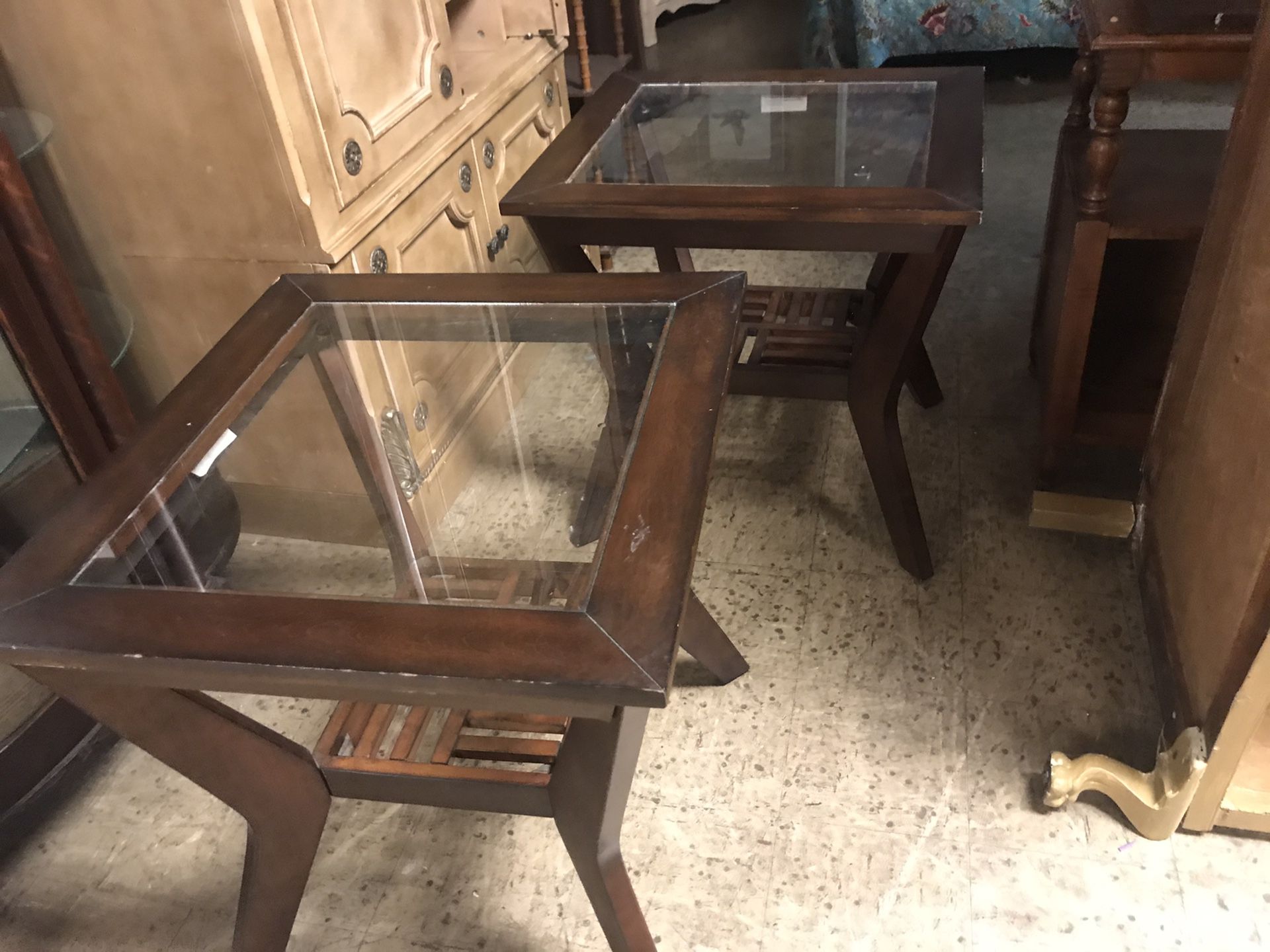 Really Cool Pair of End Tables!!