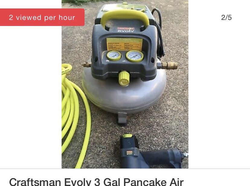 Craftsman Evolv 3 gal Pancake Air Compressor for Sale in Carson, CA