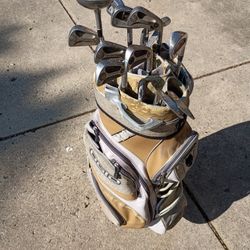 Used Vintage TITLEIST Golf Clubs and OGIO Bag