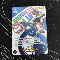 Monkey D. Luffy  x La Dodgers One Piece Card