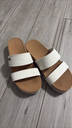 White sandals