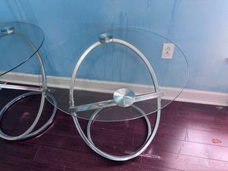 End tables with glass top