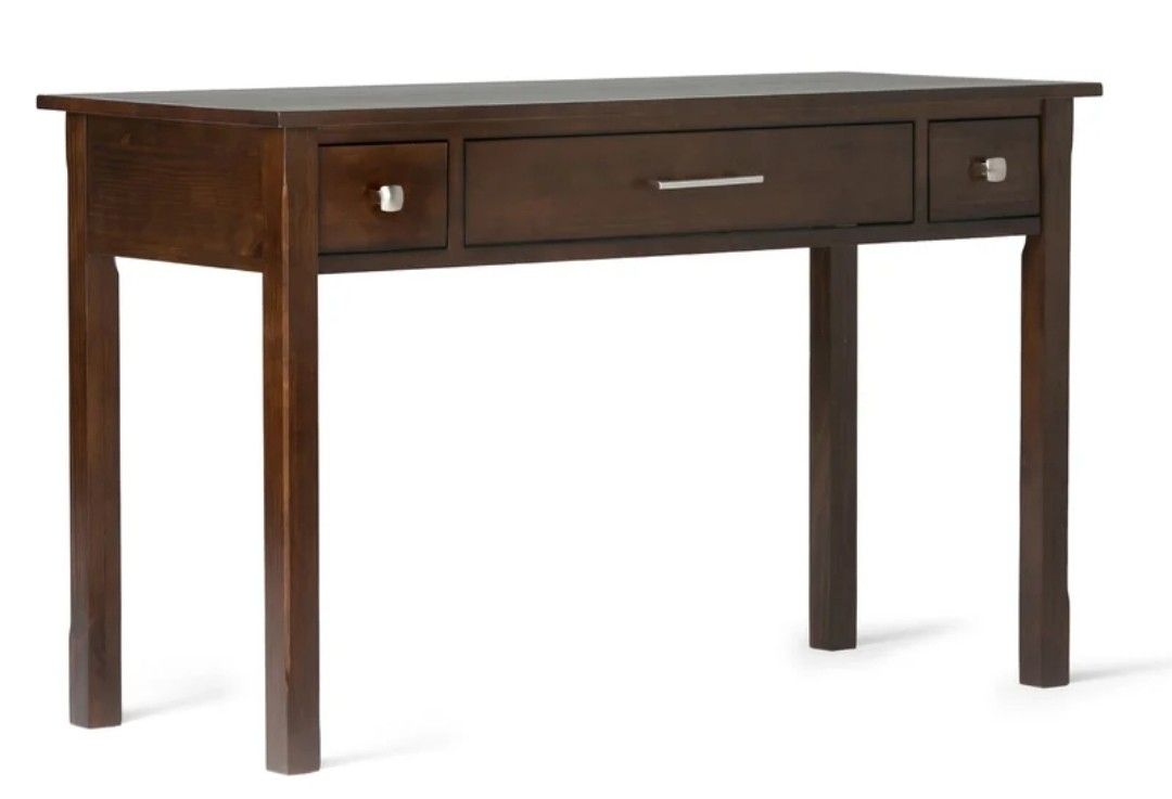 Dark Brown Solid Wood Desk