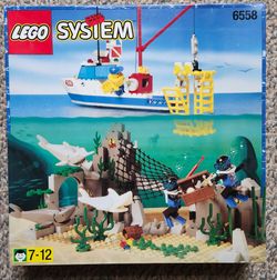 Vintage Lego Set #6558 - Shark Cage Cove