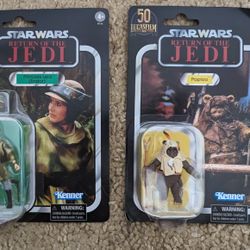 Star Wars Return of the Jedi Princess Leia and Paploo Action Figures 