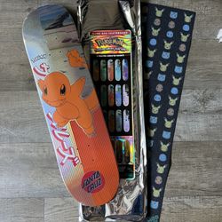 Charmander Santa Cruz Skateboard + Grip Tape - Sealed