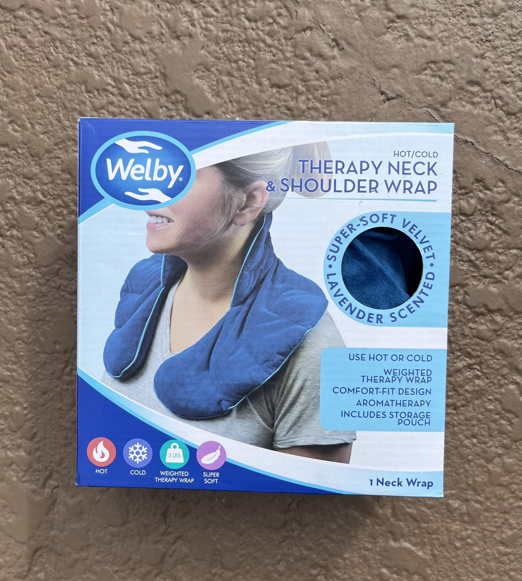 Brand new Welby Therapy Neck & Shoulder Wrap & Pouch, hot/cold, weighted