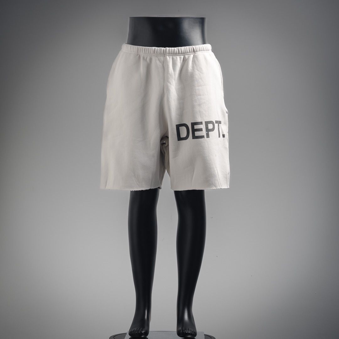 Gallery Dept White Extra Large Lettering Logo Shorts