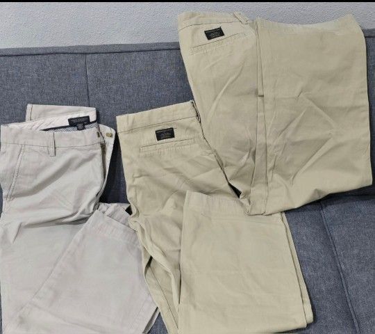 Set of Three, Banana Republic, Bootcut chinos 33x34