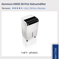 Kenmore 50 Pint Dehumidifier 