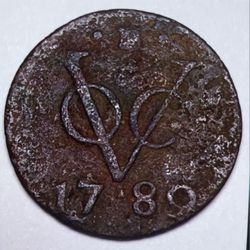 RARE ORIGINAL 1789s. Dutch Colonial Modern:  New York Cooper Penny Weight: 3.8 grams.  23mm.
