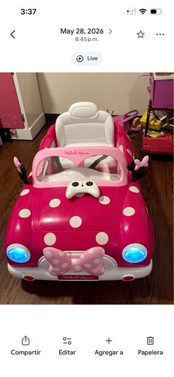 🎀✨ Carrito Minnie Mouse Disney para niña ✨🎀
