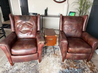 BarcaLounger leather recliners.