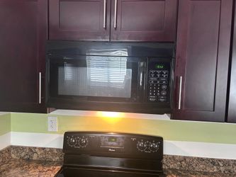 Microwave black 30”x16”
