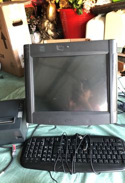 Pos par with keyboard and receipt printer no cash register .