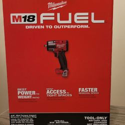 New Milwaukee M18 Fuel 3/8” Mid-Torque Impact Wrench With Friction Ring  2960-20 (Tool Only)