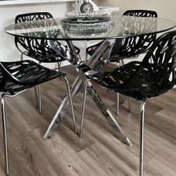 Silver Dining Table 