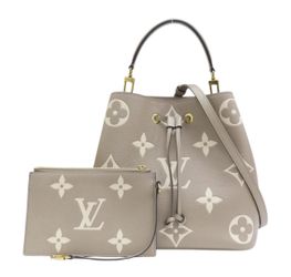 LOUIS VUITTON NeoNoe MM Monogram Empreinte Bicolor Shoulder Bag