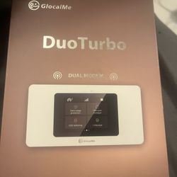 GlocalMe DuoTurbo 4G LTE Portable WiFi Hotspot for Travel in 200+ Countries, Mobile Hotspot Device with Global 1.1GB Data 30Days, SIMFREE and Dual Mod