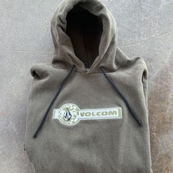 Vintage Volcom Hoodie Sweatshirt Embroidered XL Y2K