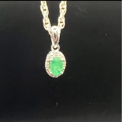 Sterling Silver Necklace With Pendant 