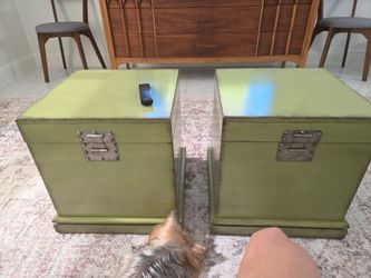 Pair two green pier one imports 1999