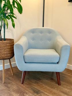 $200 OBO - Iced Turquoise MCM Armchair