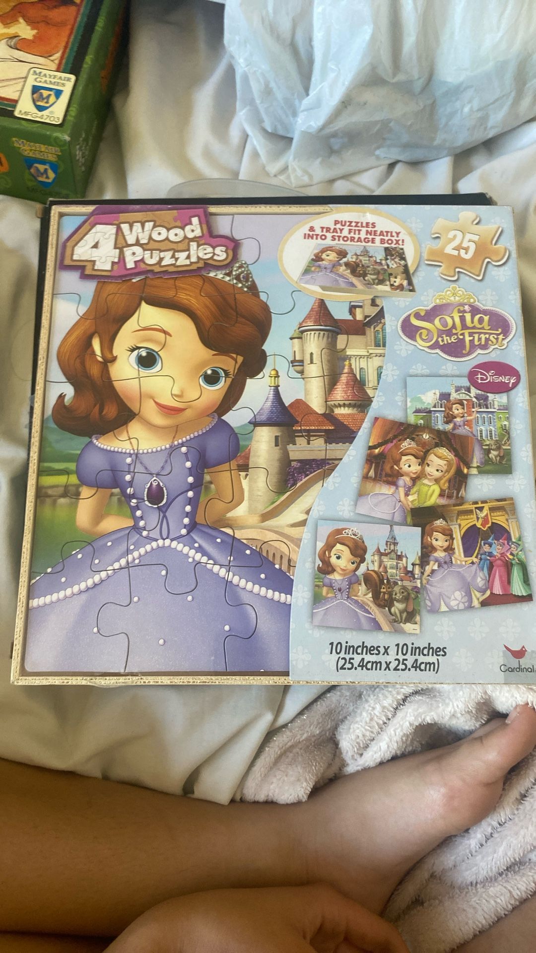 4 Wooden Puzzles Sofia The First