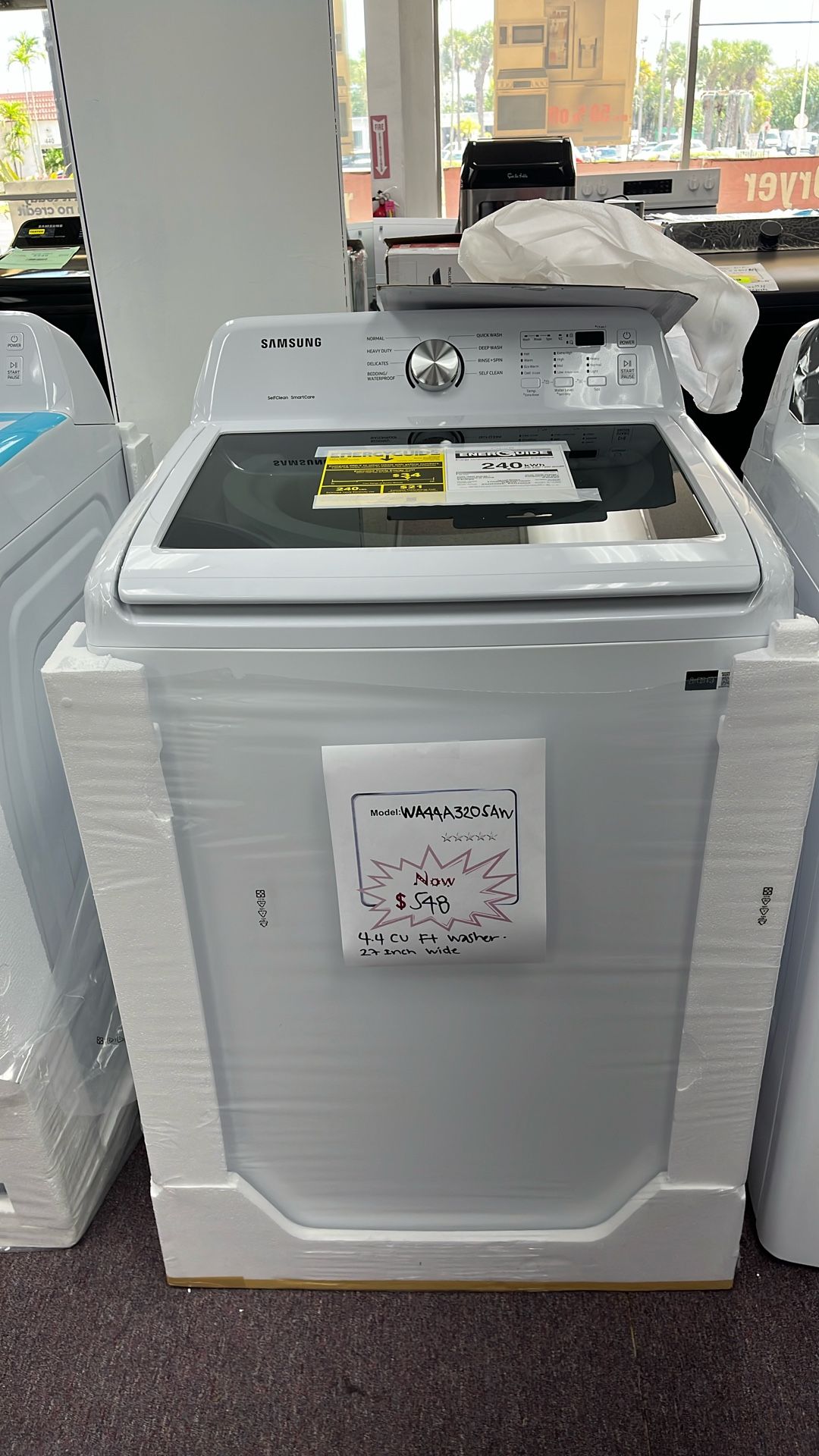 Washer Top Load New 1 Year Warranty
