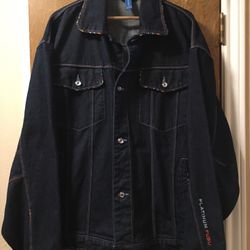 PLATINUM FUBU DENIM JEAN JACKET