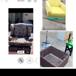 Free. Maybe, someone wants. 77036   Plastic wicker  coffee table is missing the top glass