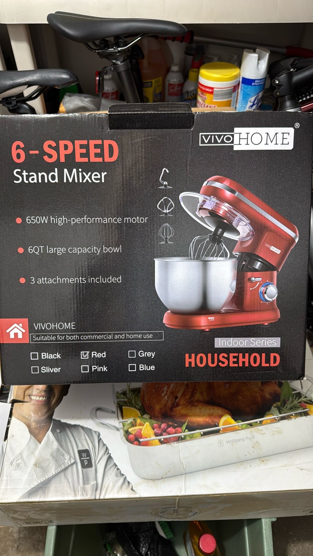 Vivohome 6 Speed Stand Mixer
