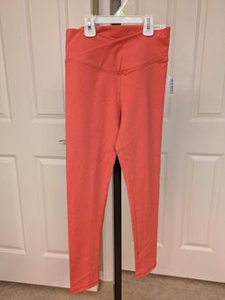 Old Navy Kid Youth Girls High-Waisted PowerSoft Rib-Knit 7/8-Length Performance Leggings Size XL (14-16). Condition is New