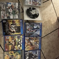 PS4 Games Used And 2 pS3 