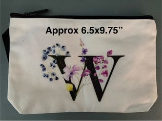 Make up bag and mirror Letter W