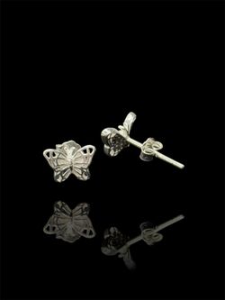 ARETES MARIPOSA PLATA 9.25