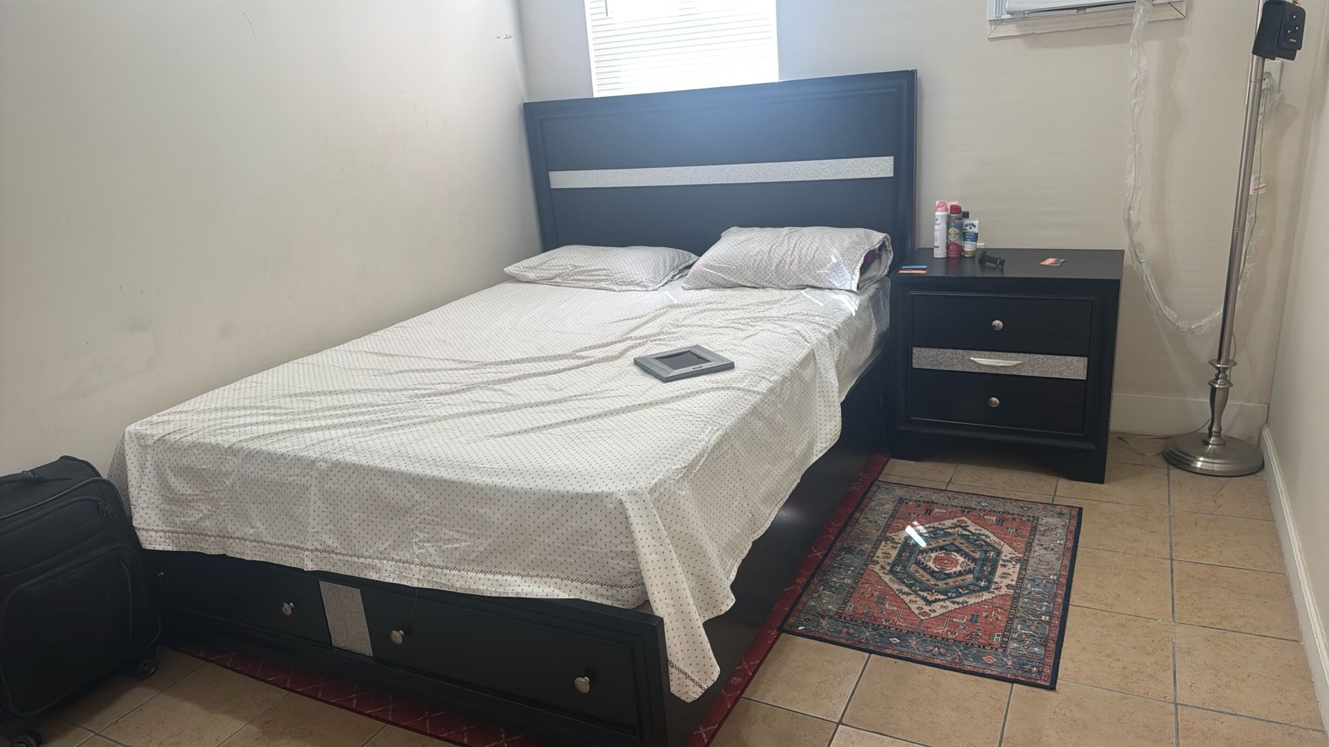 Bed Frame And Night Stand