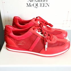 Michael Kors Shoes Red Maggie Trainer MK Women's Size 8