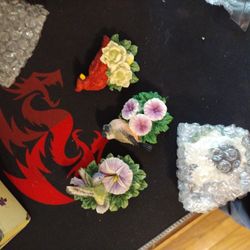 Bird Flower Magnets 
