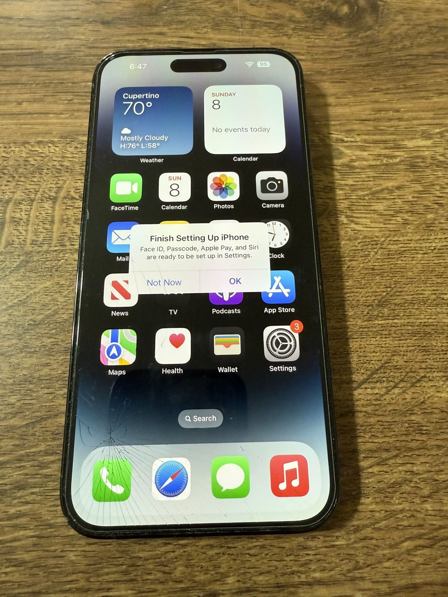 iPhone 14 Pro Max 256gb Unlocked Crack Screen