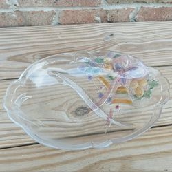 Mikasa Festive Bells 12" Oval 2-Part Relish Dish