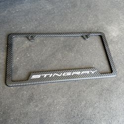 New Corvette License Plate Cover Stingray
