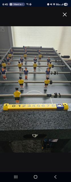 Fooseball table