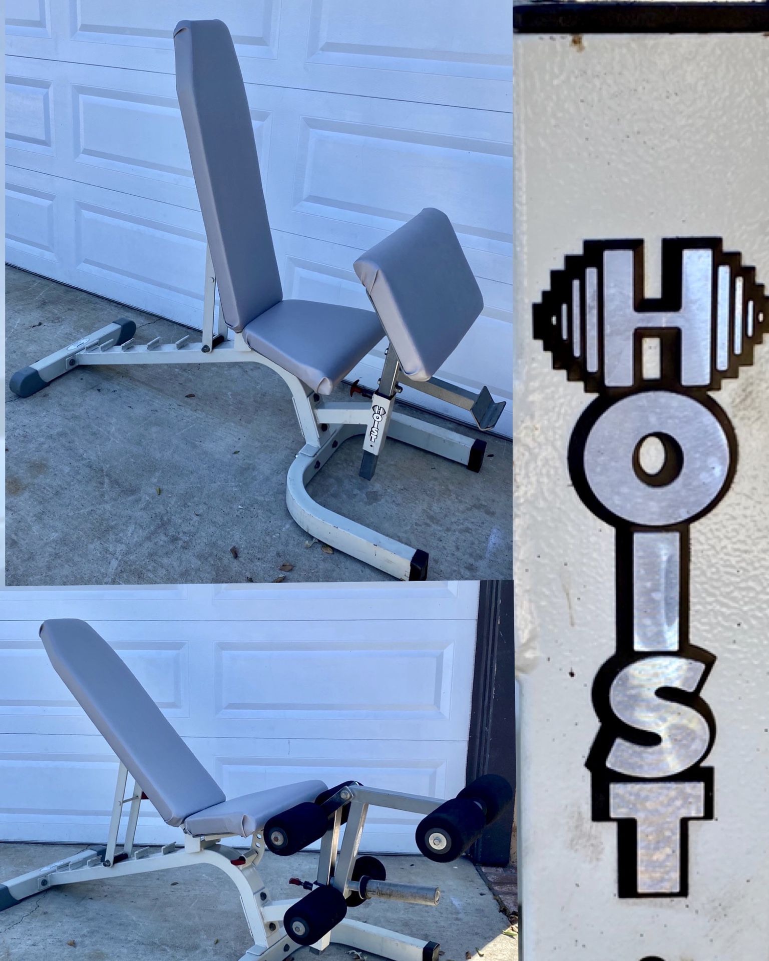 HOIST ALL POSITION- FID- GYM QUALITY BENCH with 3 ATTACHMENTS!!!!