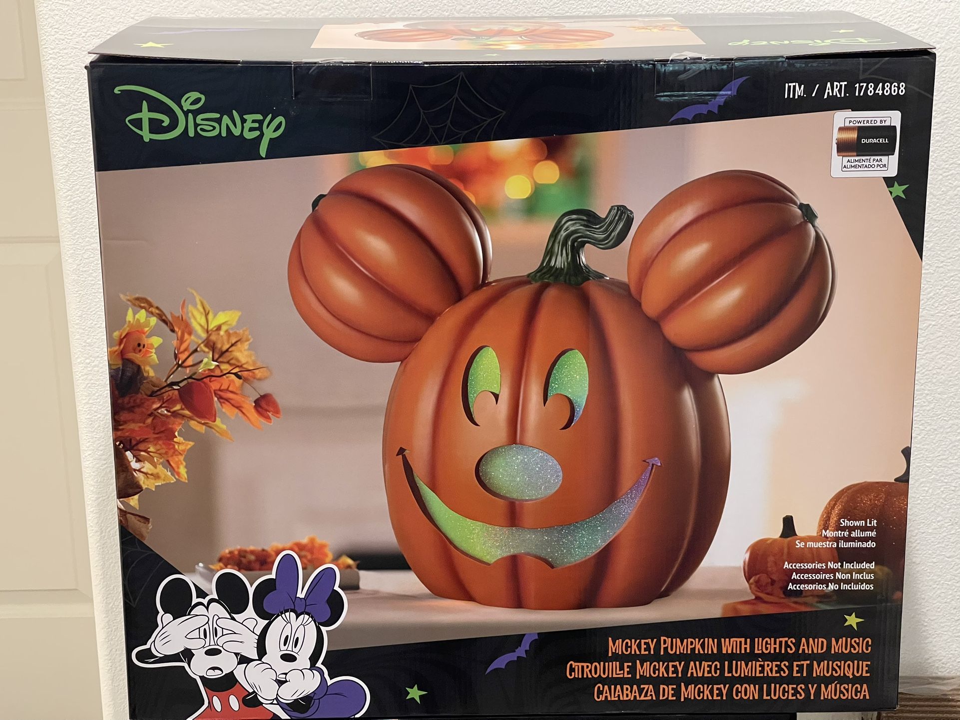 Disney Mickey Pumpkin Light Up & Musical Jack O Lantern Costco 2024 Sold Out