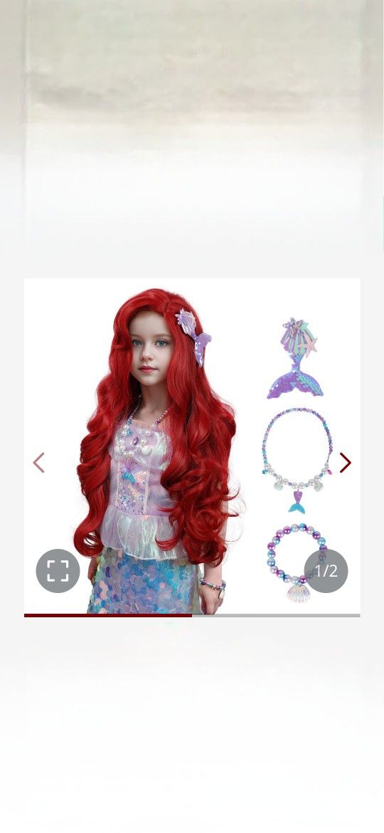 Little Mermaid Wig Kids