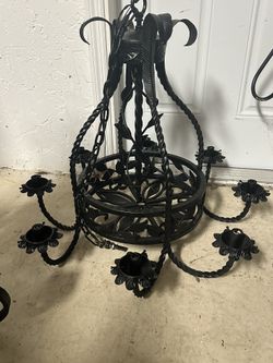 Wrought Iron Lamps, Chandelier, Pool Table Lamp