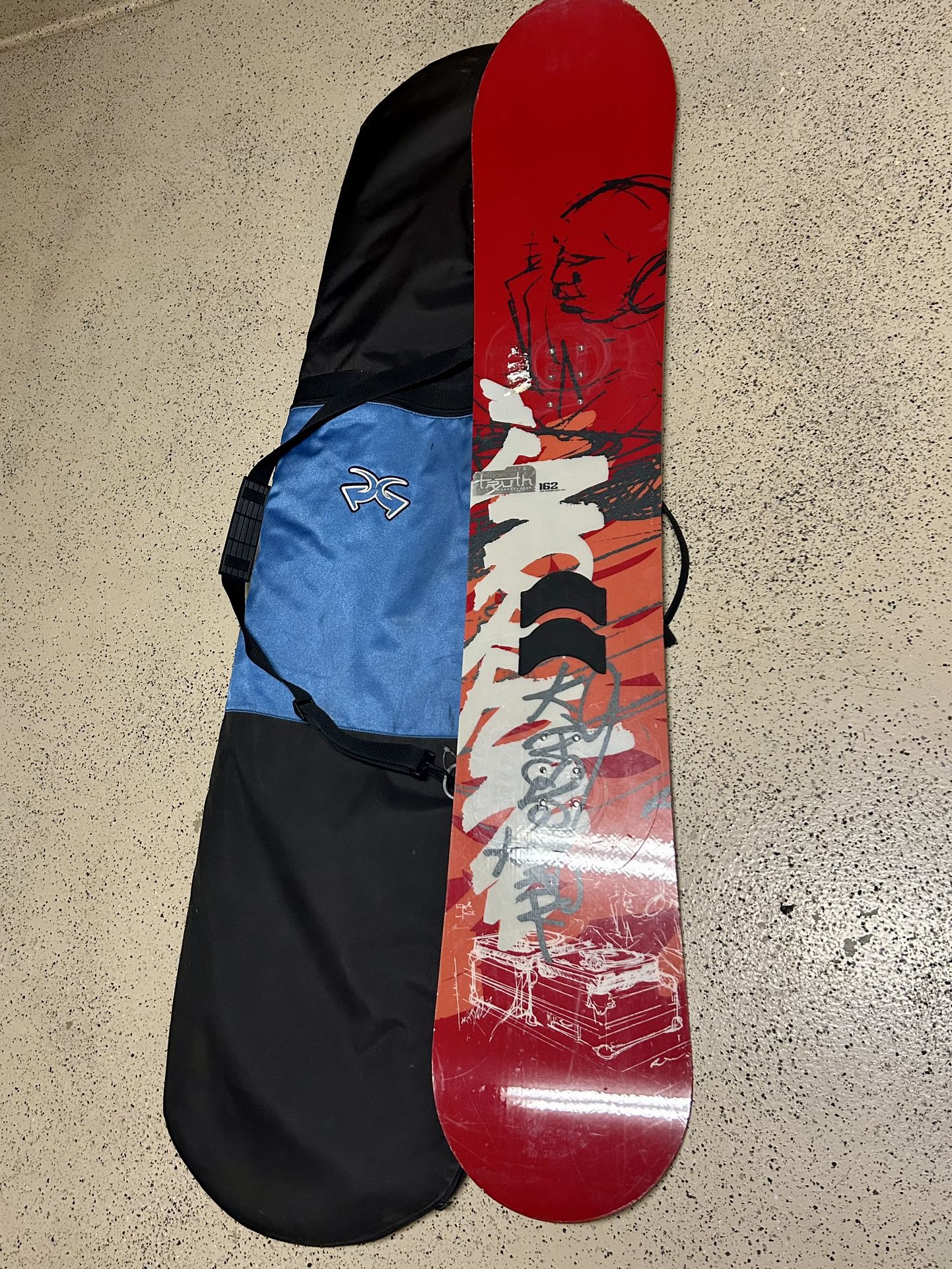 Morrow Snowboard And Bag $110
