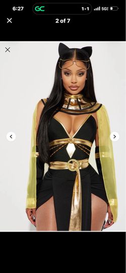 Egyptian Cat Goddess Halloween Costume Set